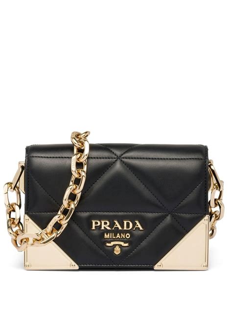 farfetch canada prada bag|Prada leather shoulder bag price.